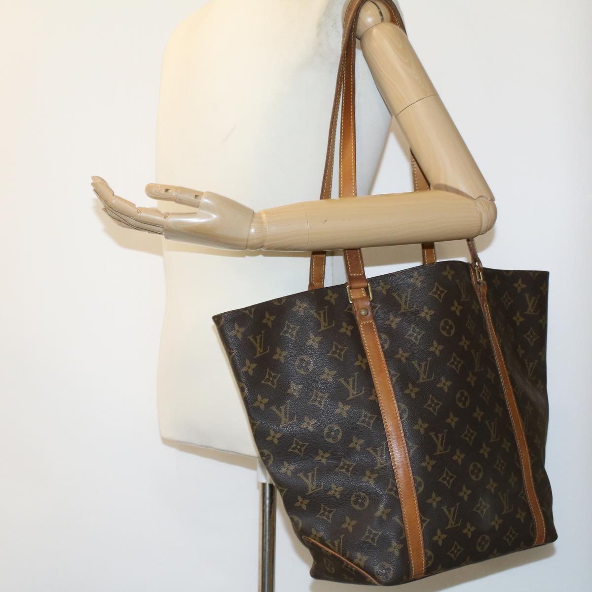 LOUIS VUITTON Monogram Sac Shopping Tote Bag M51108 LV ar8277