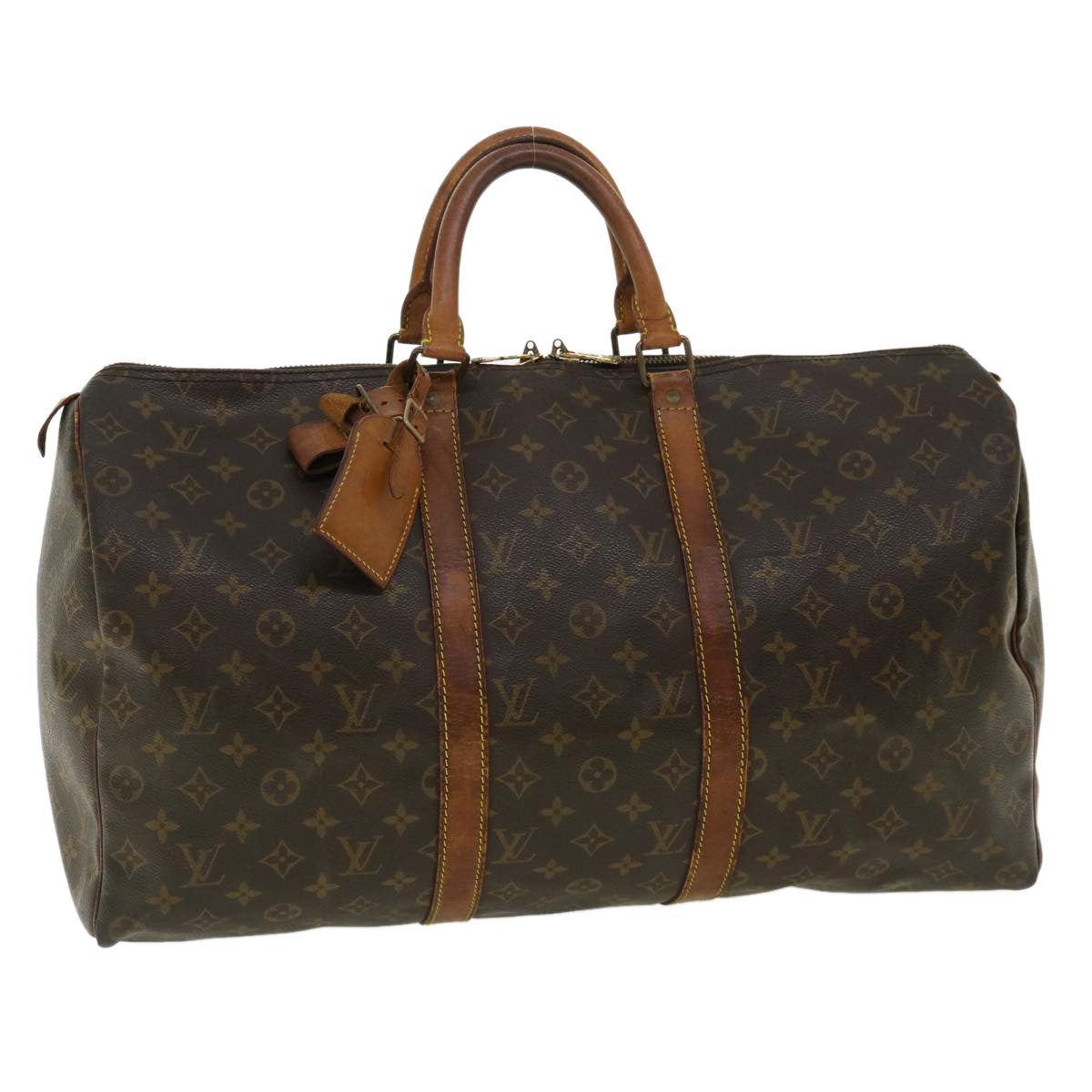 LOUIS VUITTON Monogram Keepall 50 Boston Bag M41426 LV ar8284