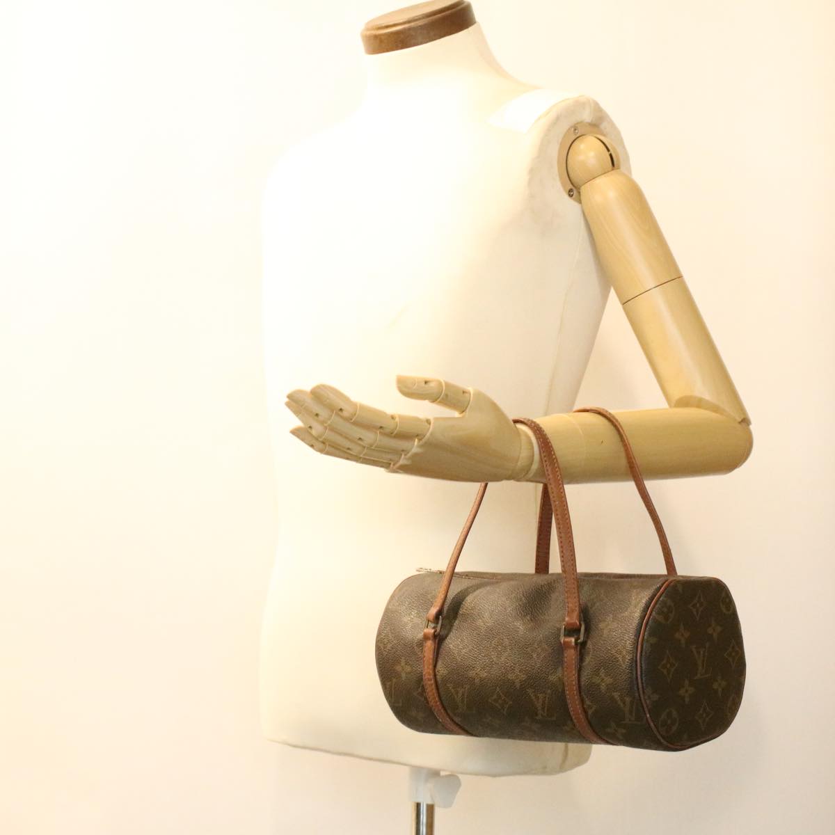 LOUIS VUITTON Monogram Papillon 26 Hand Bag M51386 LV ar8476