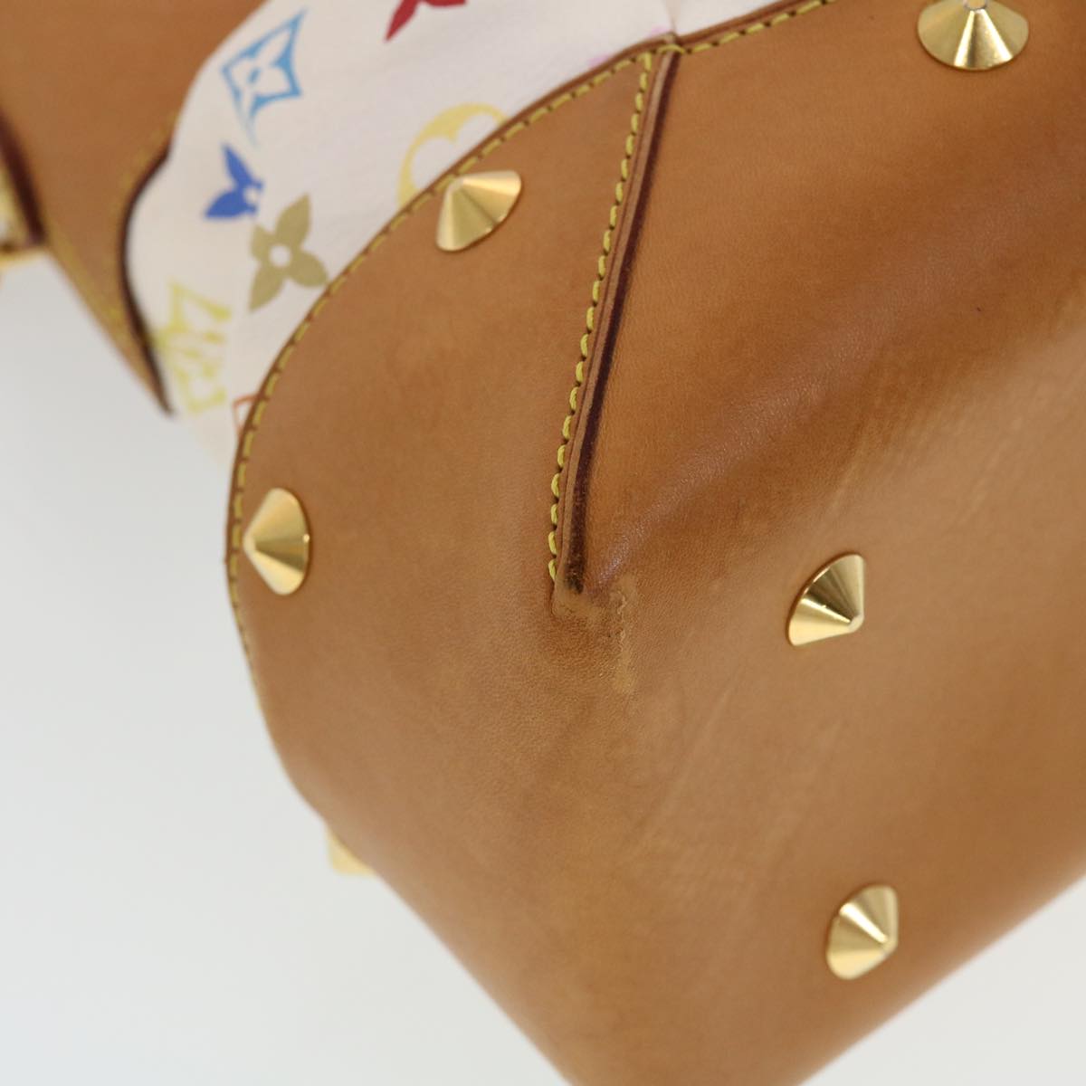 LOUIS VUITTON Monogram Multicolor Judy GM Shoulder Bag White M40253 ar9578A