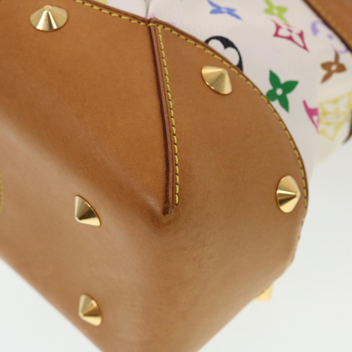 LOUIS VUITTON Monogram Multicolor Judy GM Shoulder Bag White M40253 ar9578A