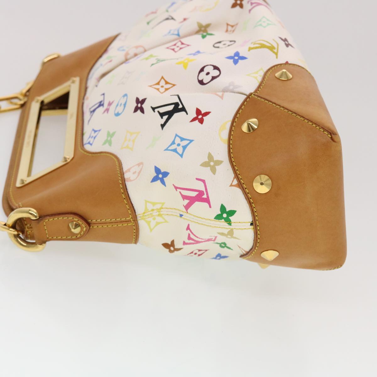 LOUIS VUITTON Monogram Multicolor Judy GM Shoulder Bag White M40253 ar9578A