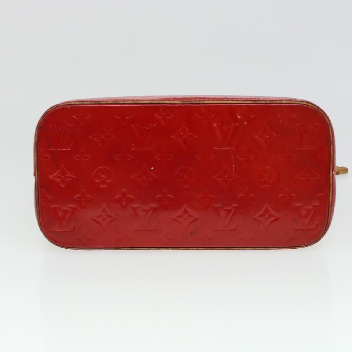 LOUIS VUITTON Monogram Vernis Houston Hand Bag Red M91092 LV ar9583