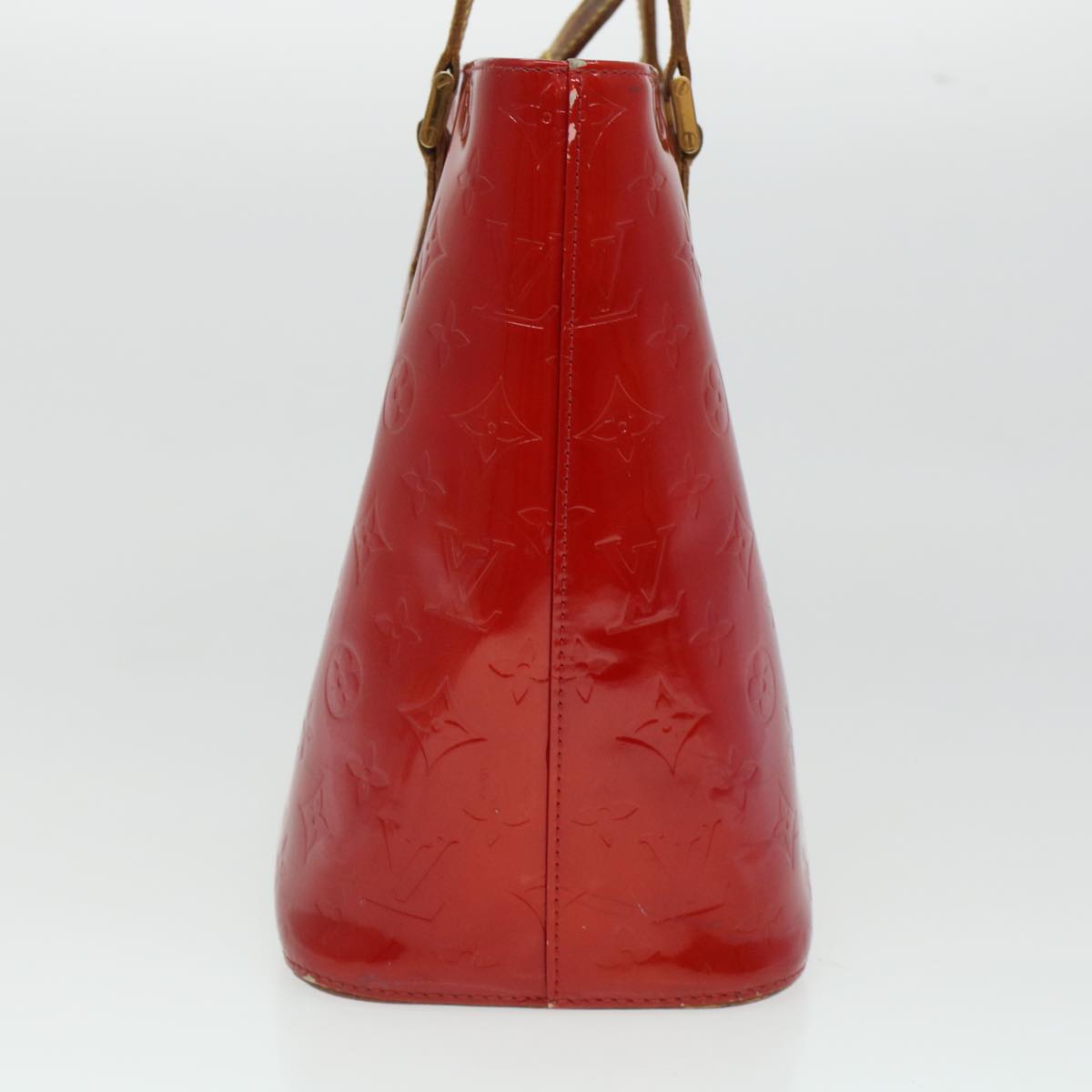 LOUIS VUITTON Monogram Vernis Houston Hand Bag Red M91092 LV ar9583