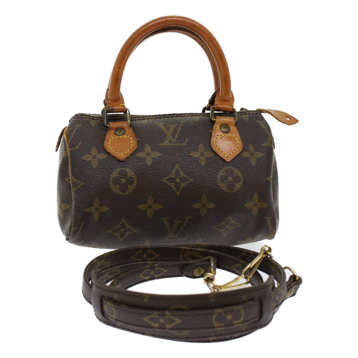 LOUIS VUITTON Monogram Mini Speedy Hand Bag 2way M41534 LV ar9585