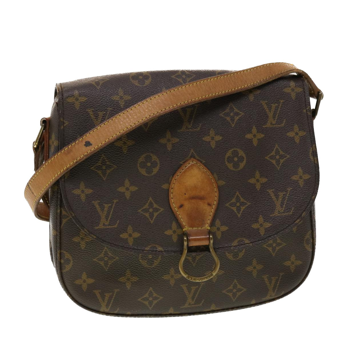 LOUIS VUITTON Monogram Saint Cloud GM Shoulder Bag M51242 LV ar9592