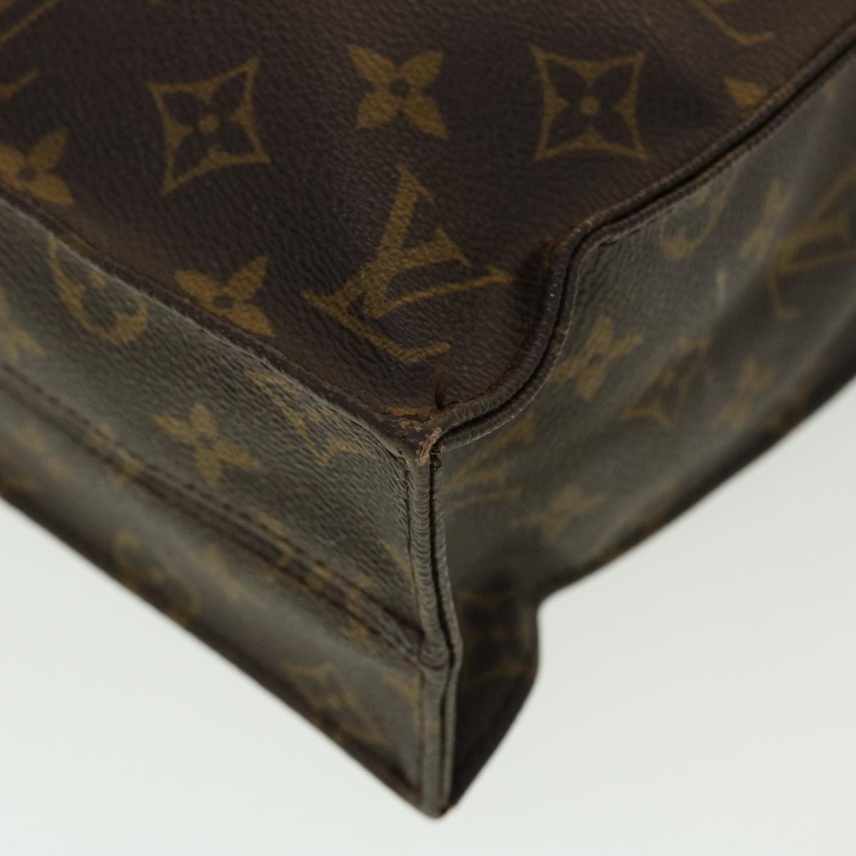 LOUIS VUITTON Monogram Sac Plat Hand Bag M51140 LV ar9611