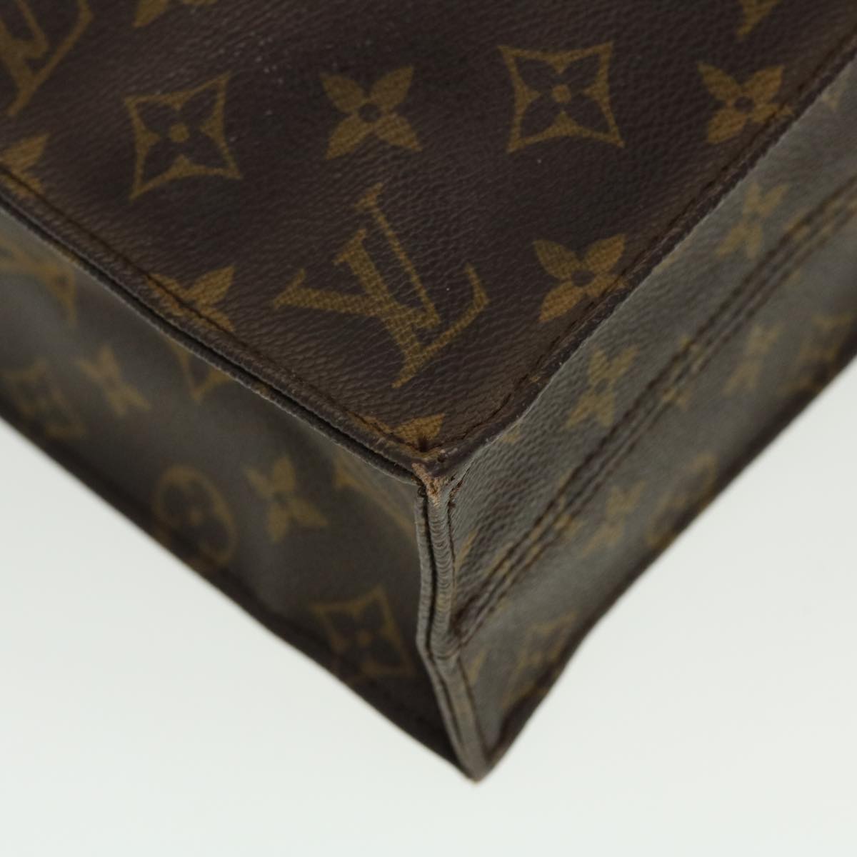 LOUIS VUITTON Monogram Sac Plat Hand Bag M51140 LV ar9611