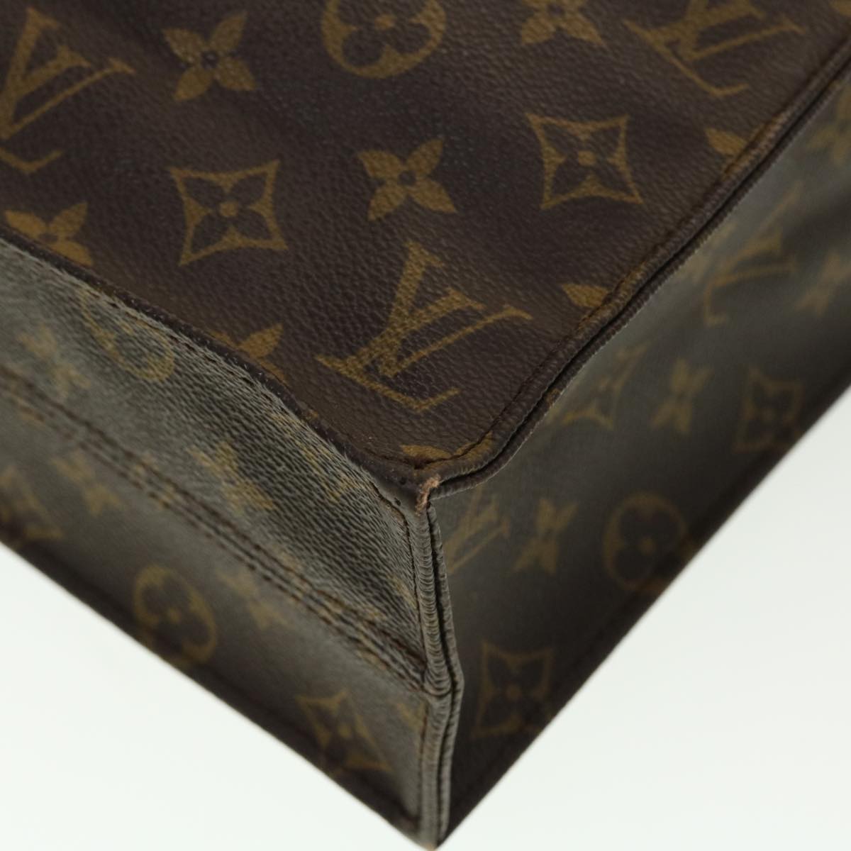 LOUIS VUITTON Monogram Sac Plat Hand Bag M51140 LV ar9611
