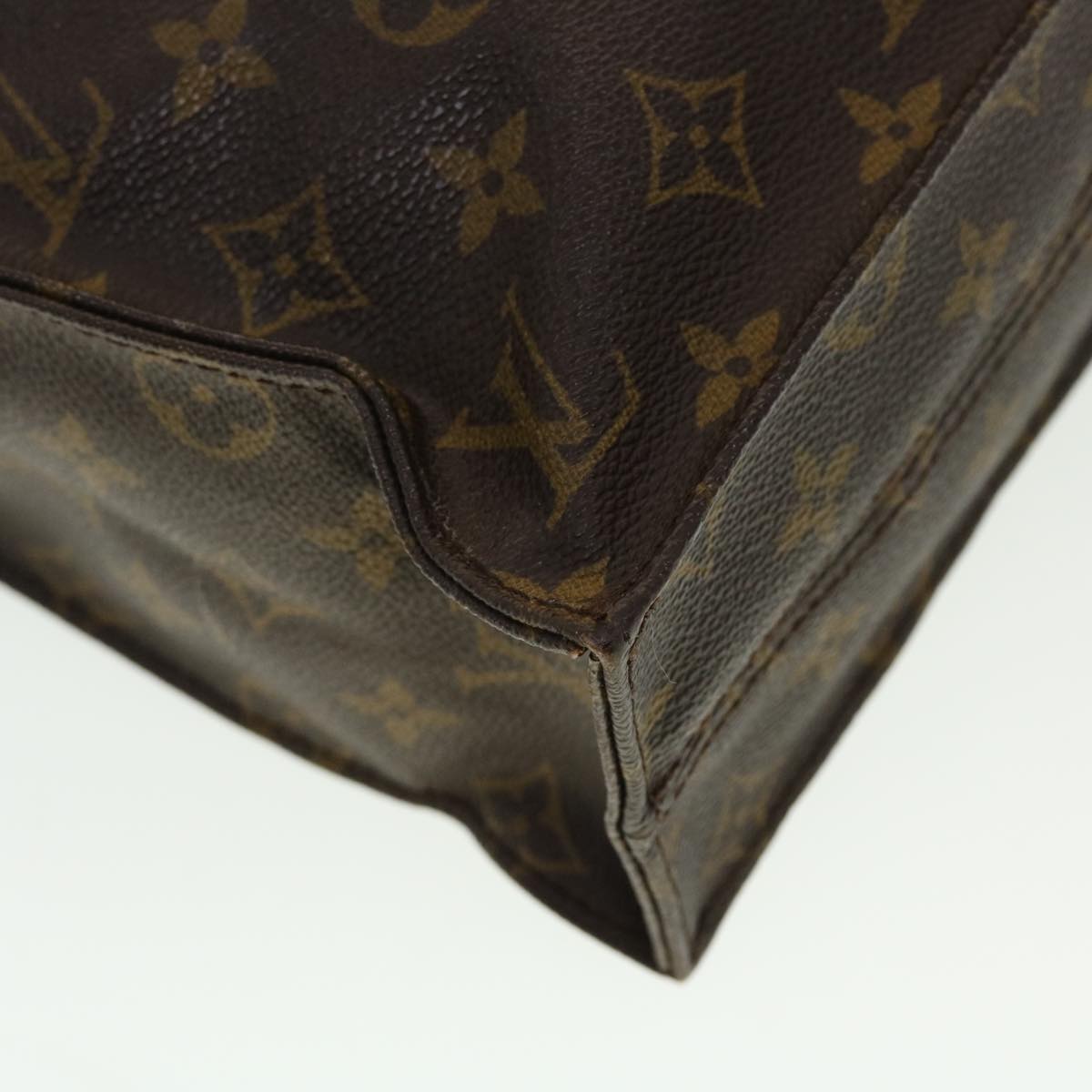 LOUIS VUITTON Monogram Sac Plat Hand Bag M51140 LV ar9611