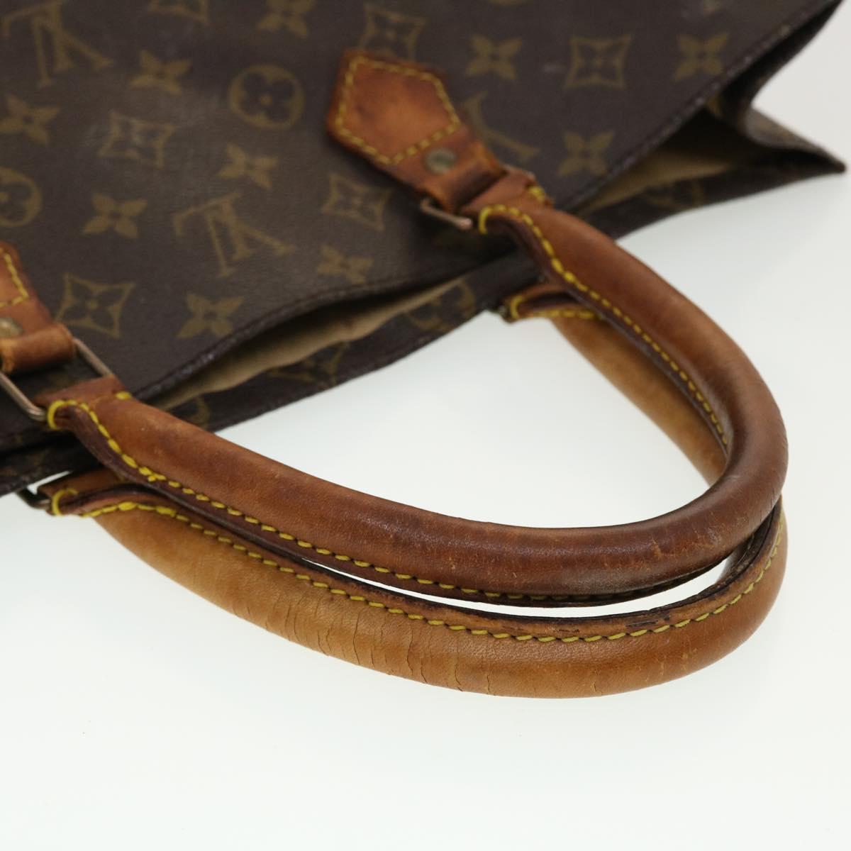 LOUIS VUITTON Monogram Sac Plat Hand Bag M51140 LV ar9611