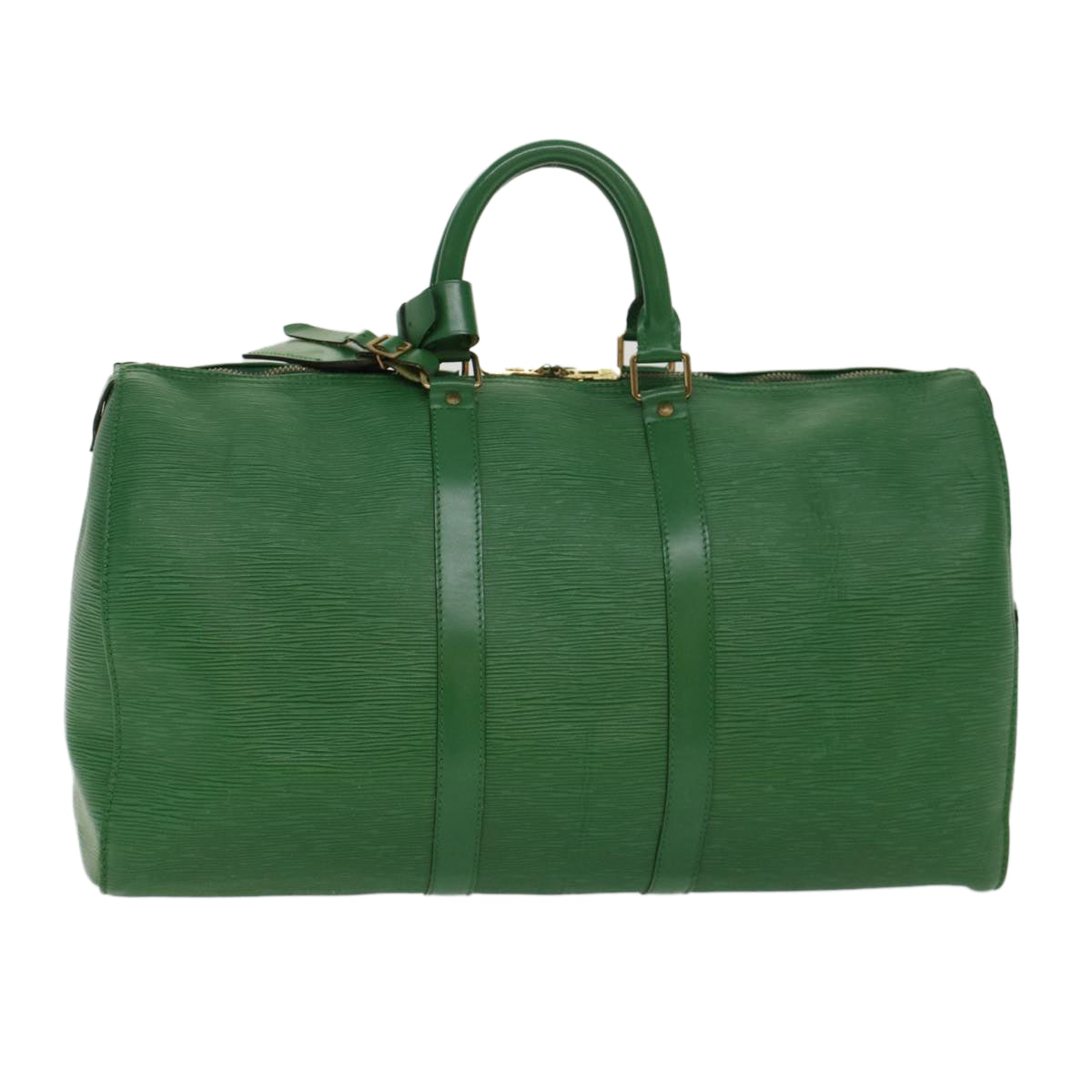 LOUIS VUITTON Epi Keepall 45 Boston Bag Green M42974 LV ar9646B