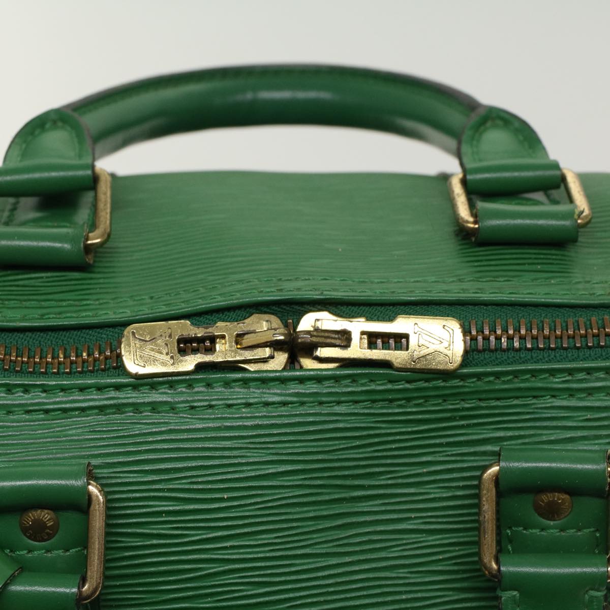 LOUIS VUITTON Epi Keepall 45 Boston Bag Green M42974 LV ar9646B