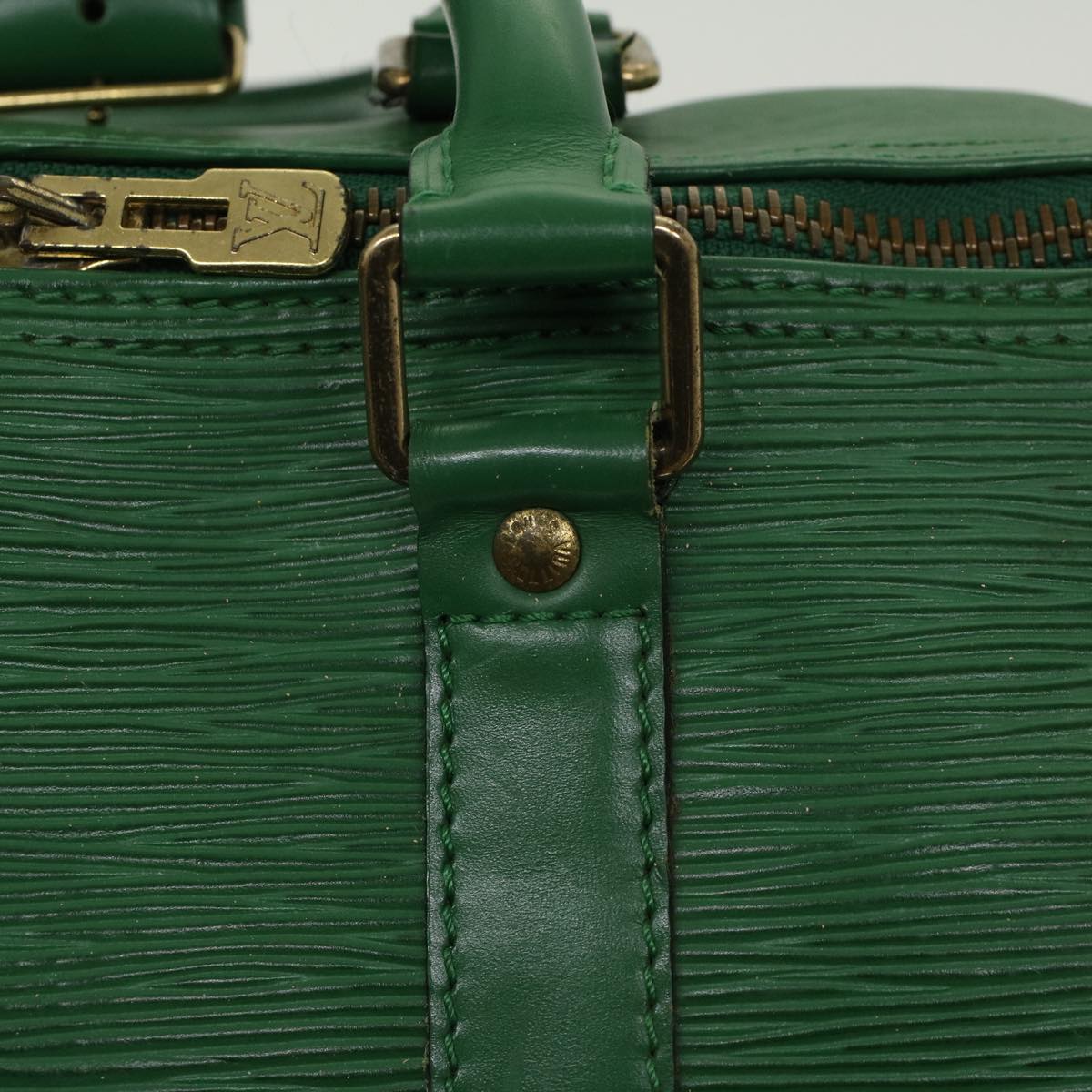 LOUIS VUITTON Epi Keepall 45 Boston Bag Green M42974 LV ar9646B