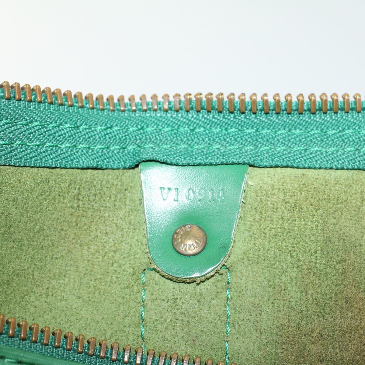 LOUIS VUITTON Epi Keepall 45 Boston Bag Green M42974 LV ar9646B