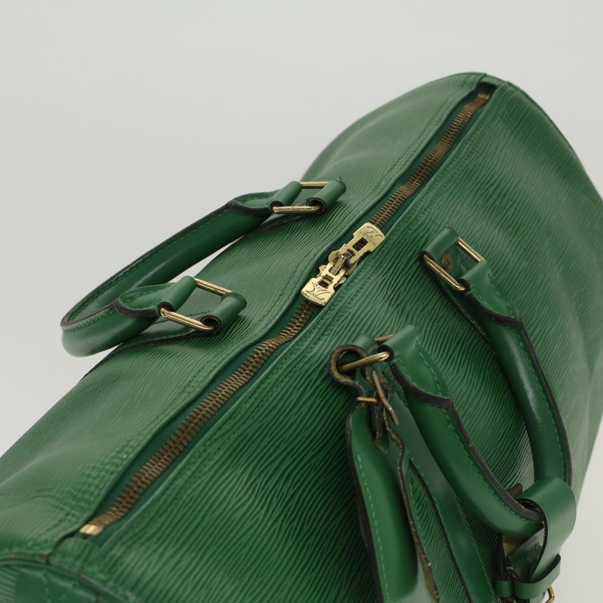 LOUIS VUITTON Epi Keepall 45 Boston Bag Green M42974 LV ar9646B
