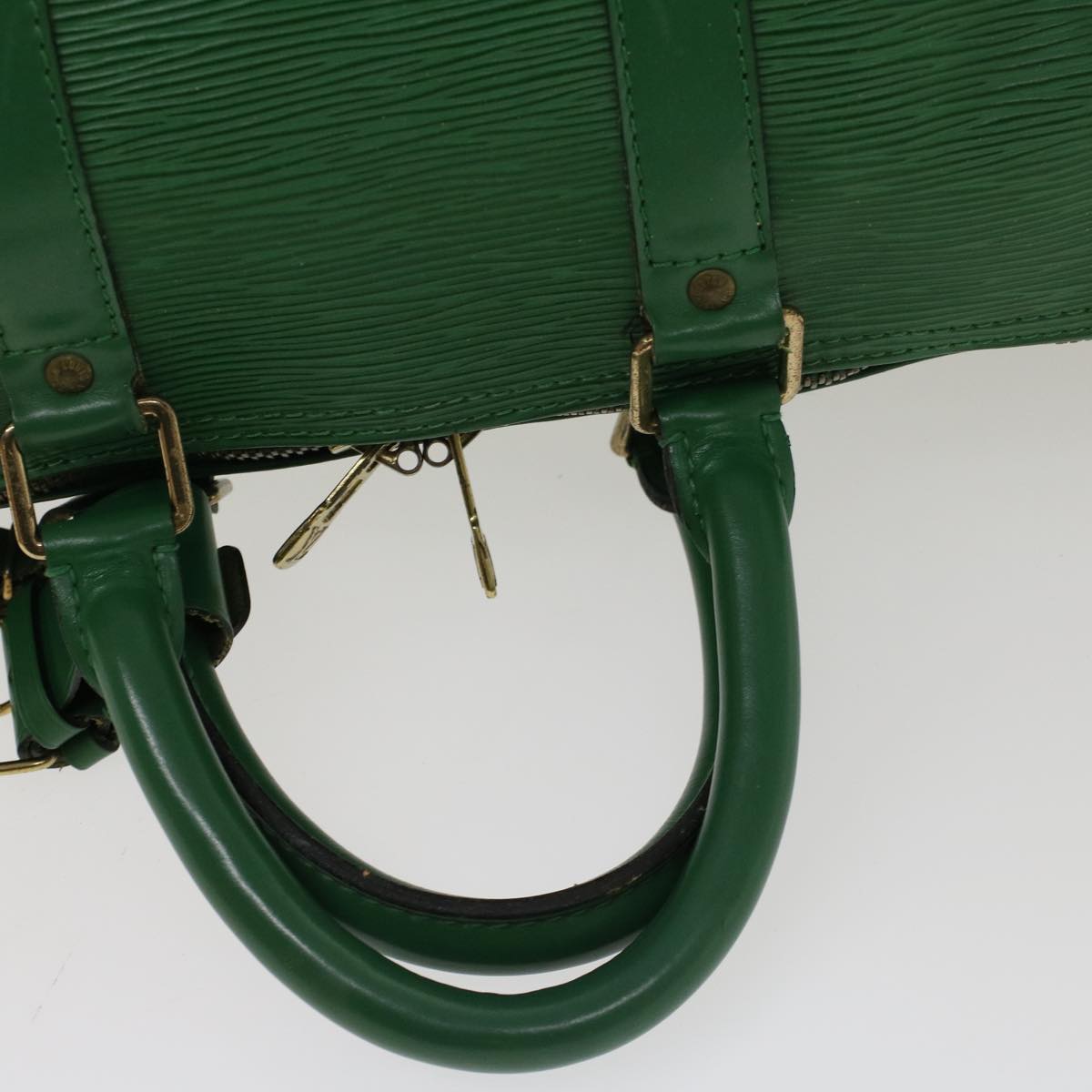 LOUIS VUITTON Epi Keepall 45 Boston Bag Green M42974 LV ar9646B