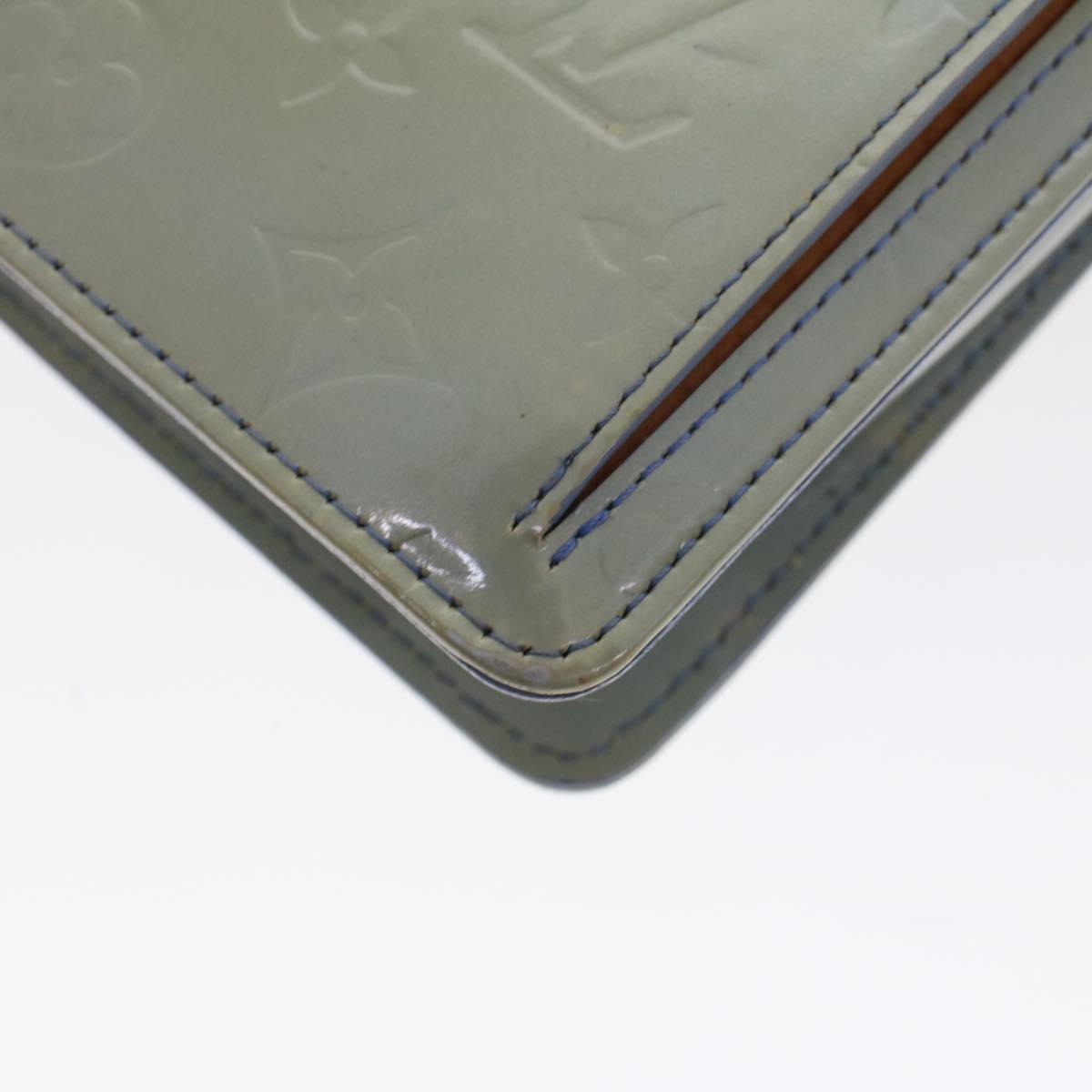 LOUIS VUITTON Monogram Vernis Motto Pouch Lavande M91030 LV ar9648B