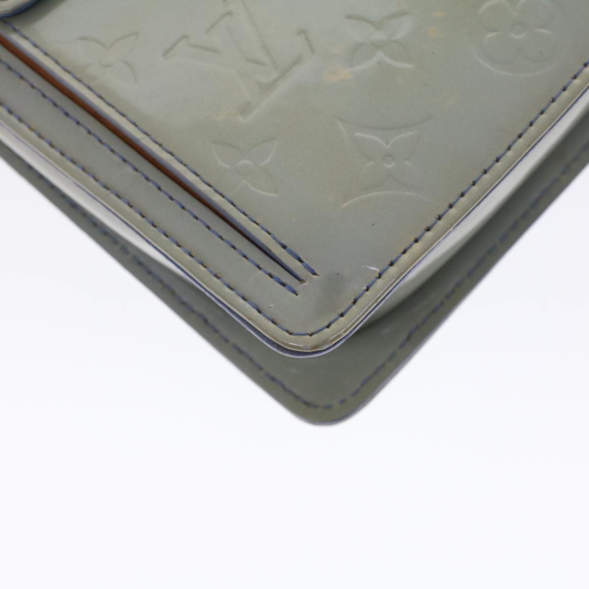 LOUIS VUITTON Monogram Vernis Motto Pouch Lavande M91030 LV ar9648B