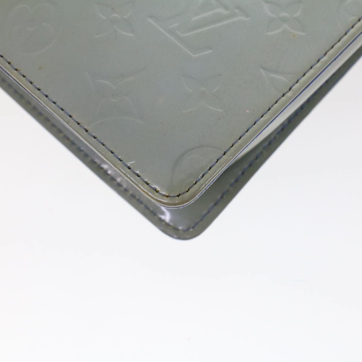 LOUIS VUITTON Monogram Vernis Motto Pouch Lavande M91030 LV ar9648B