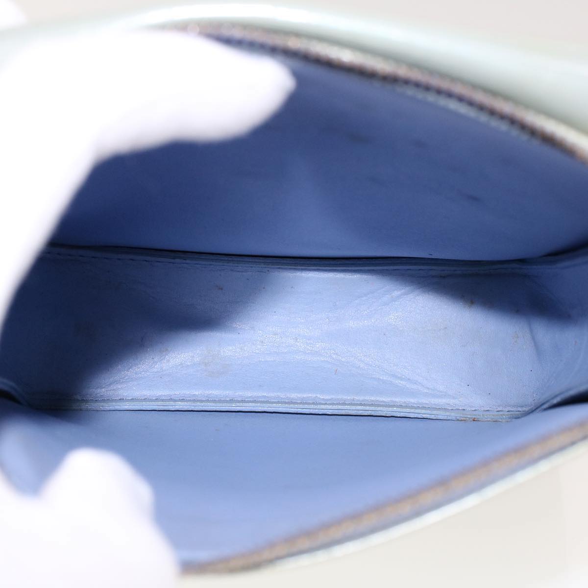 LOUIS VUITTON Monogram Vernis Motto Pouch Lavande M91030 LV ar9648B