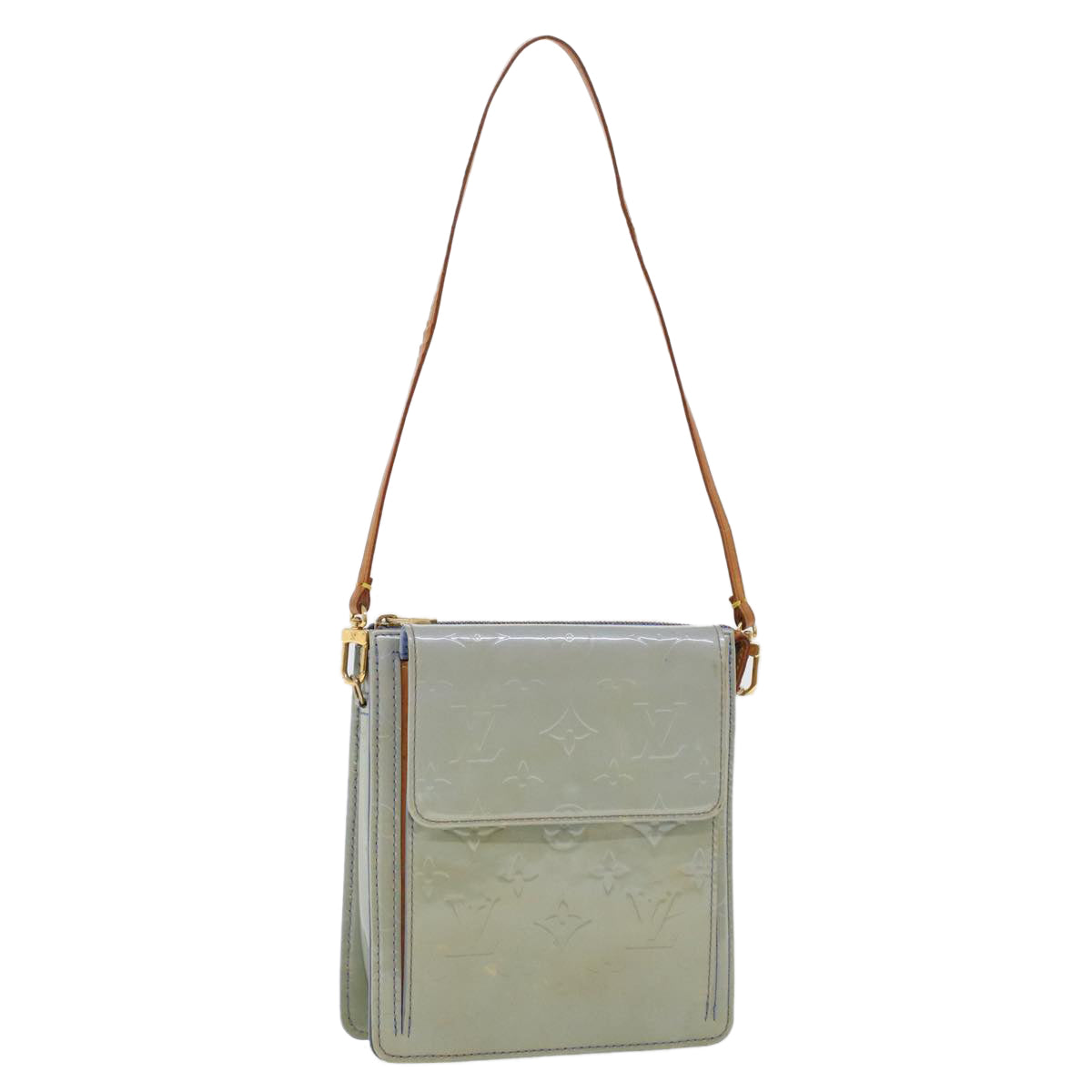 LOUIS VUITTON Monogram Vernis Motto Pouch Lavande M91030 LV ar9648B