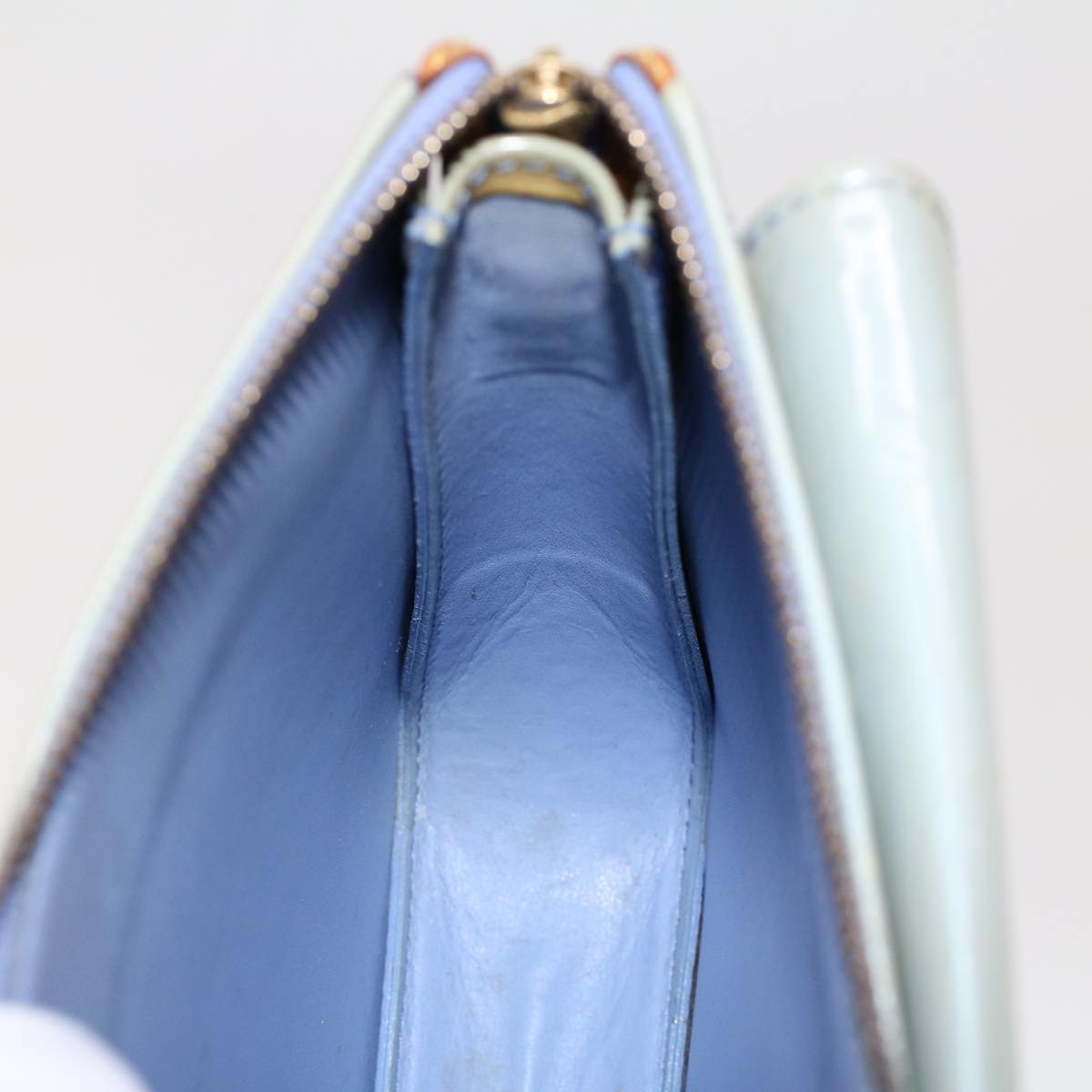 LOUIS VUITTON Monogram Vernis Motto Pouch Lavande M91030 LV ar9648B