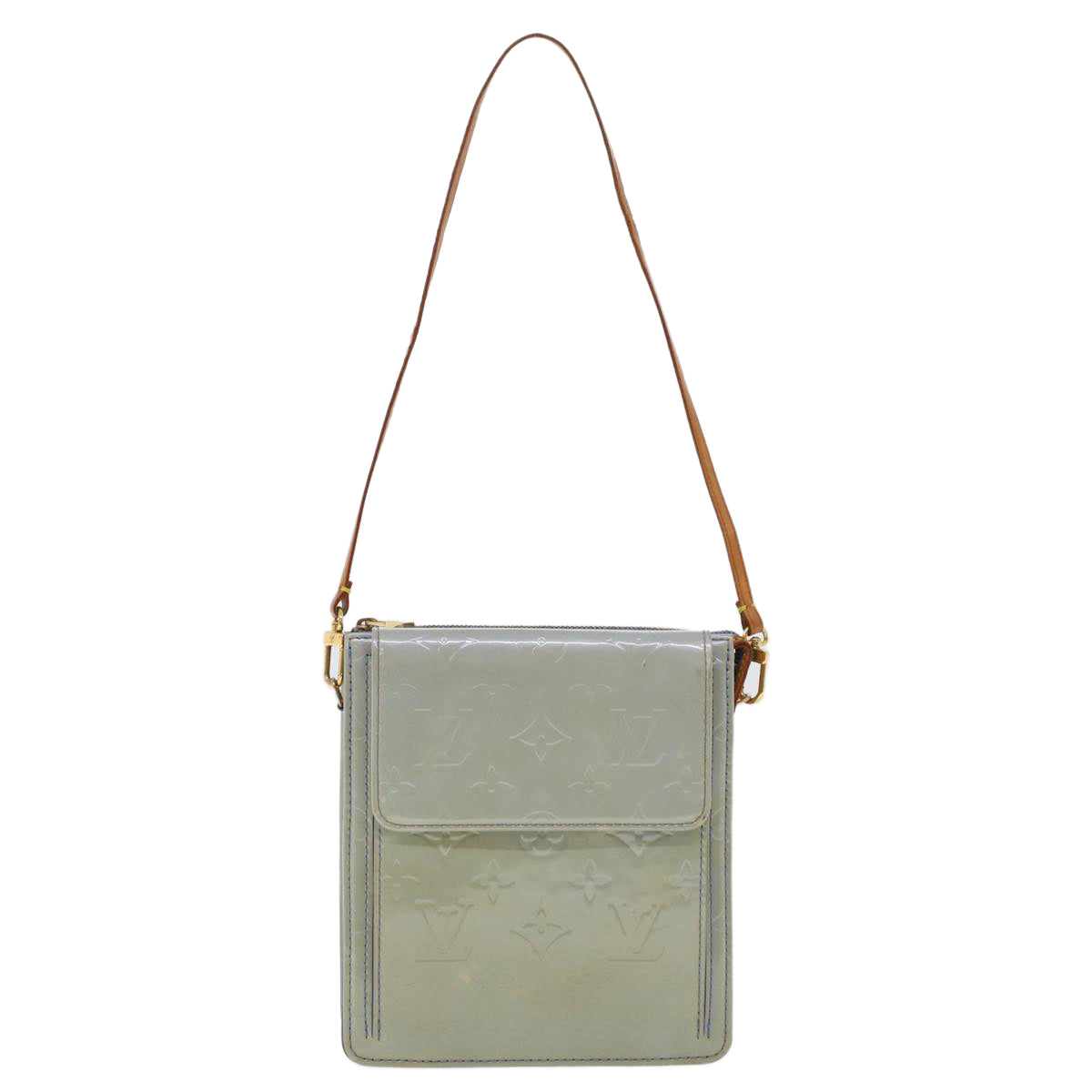 LOUIS VUITTON Monogram Vernis Motto Pouch Lavande M91030 LV ar9648B