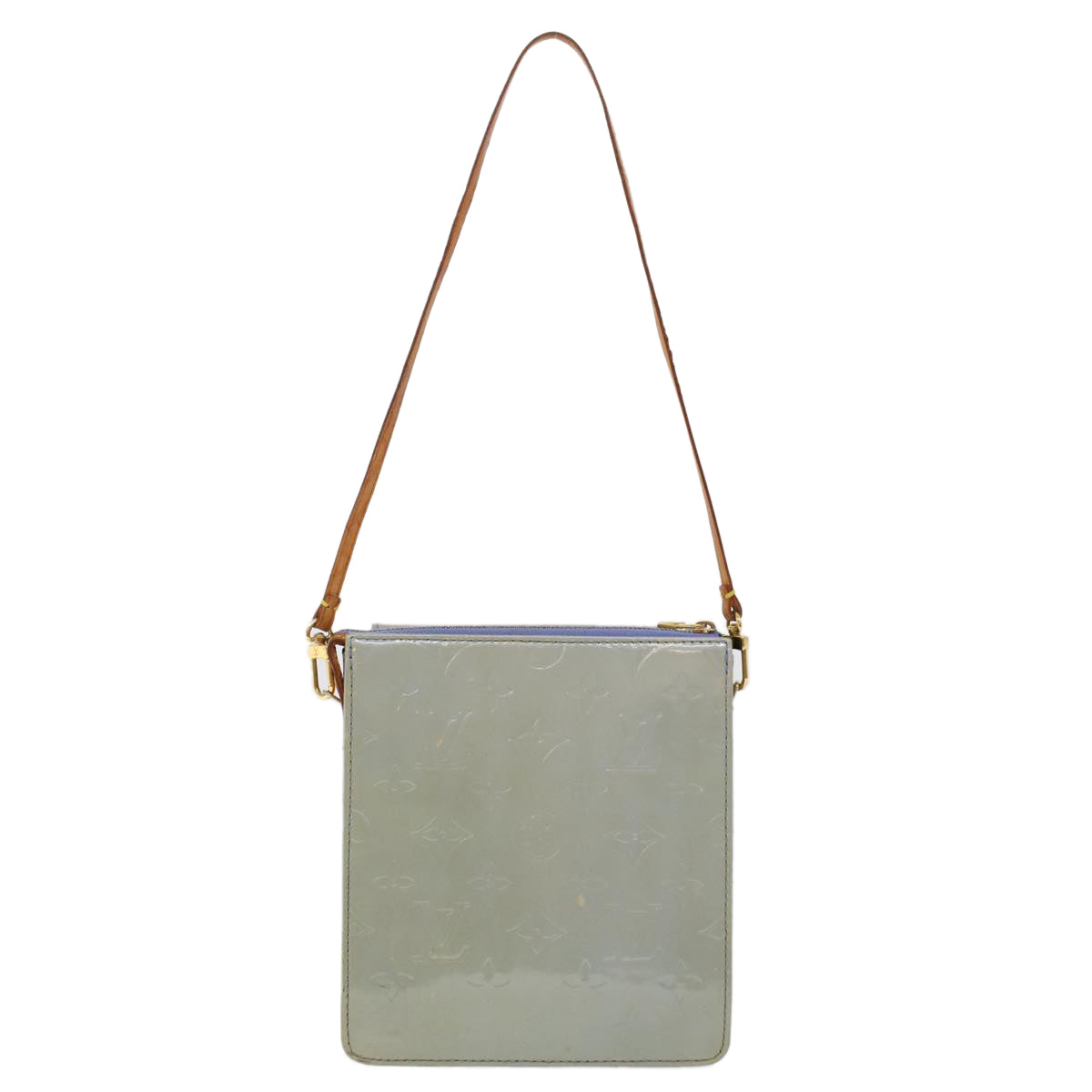 LOUIS VUITTON Monogram Vernis Motto Pouch Lavande M91030 LV ar9648B