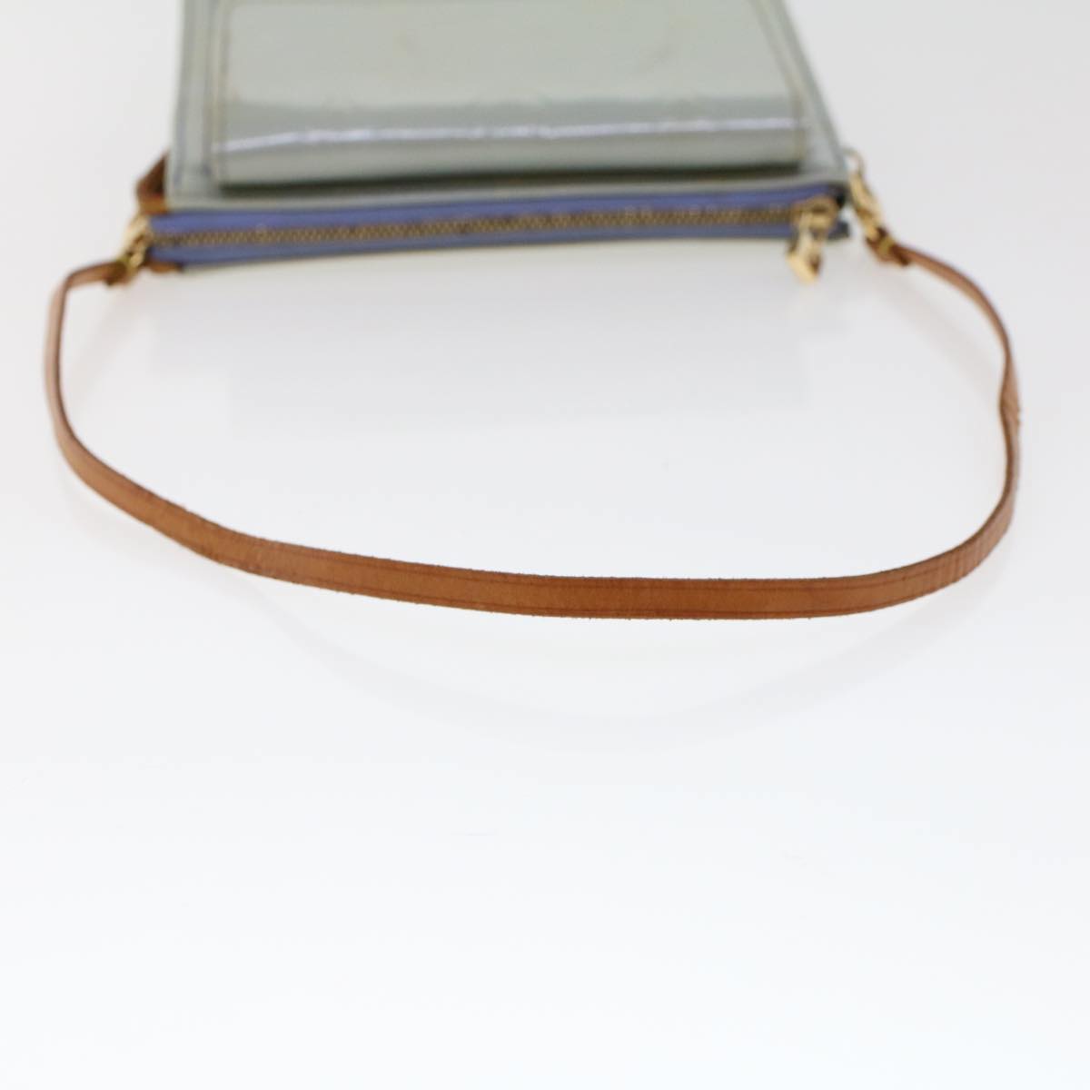 LOUIS VUITTON Monogram Vernis Motto Pouch Lavande M91030 LV ar9648B