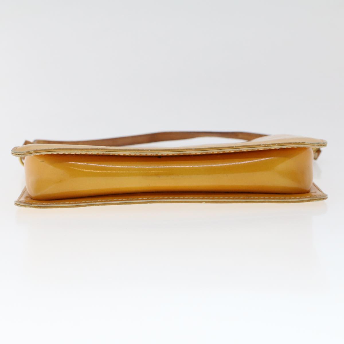 LOUIS VUITTON Vernis Lexington Accessory Pouch Lime Yellow M91058 ar9649B