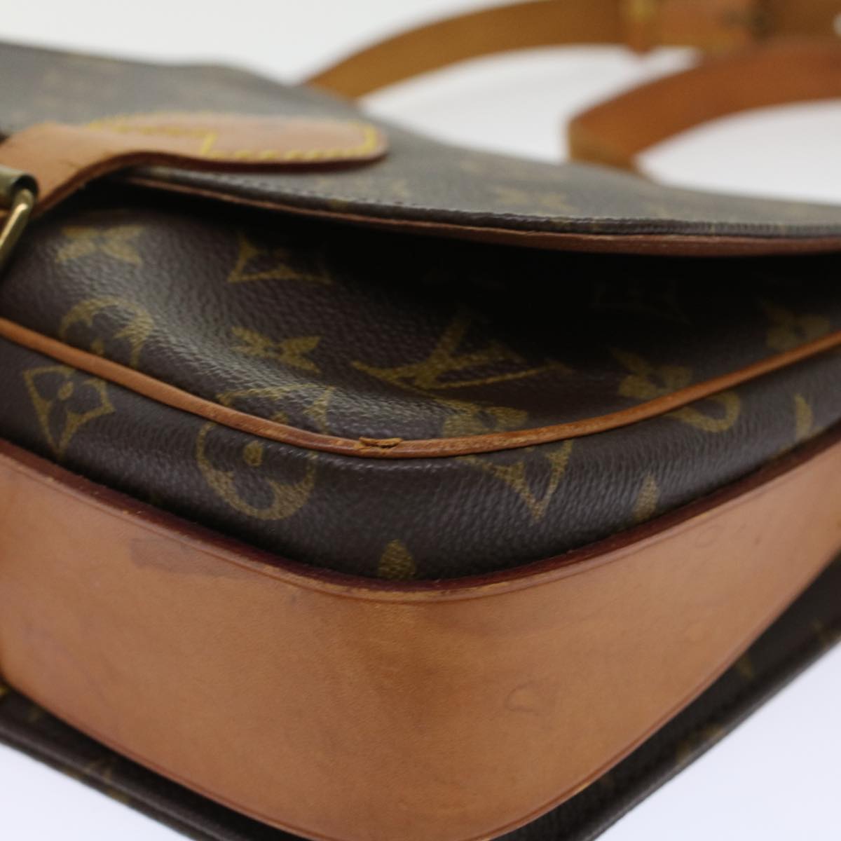 LOUIS VUITTON Monogram Cartouchiere MM Shoulder Bag M51253 LV ar9650B