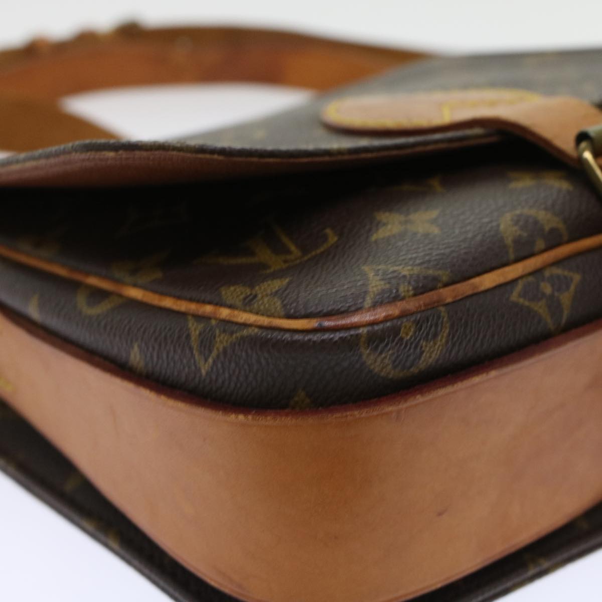 LOUIS VUITTON Monogram Cartouchiere MM Shoulder Bag M51253 LV ar9650B