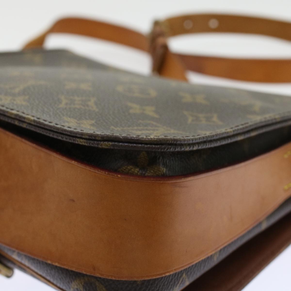 LOUIS VUITTON Monogram Cartouchiere MM Shoulder Bag M51253 LV ar9650B