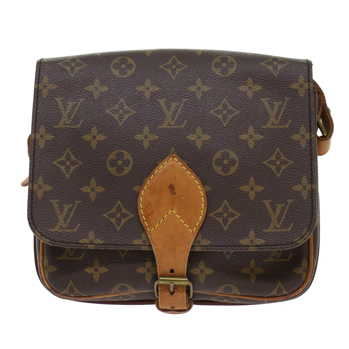 LOUIS VUITTON Monogram Cartouchiere MM Shoulder Bag M51253 LV ar9650B