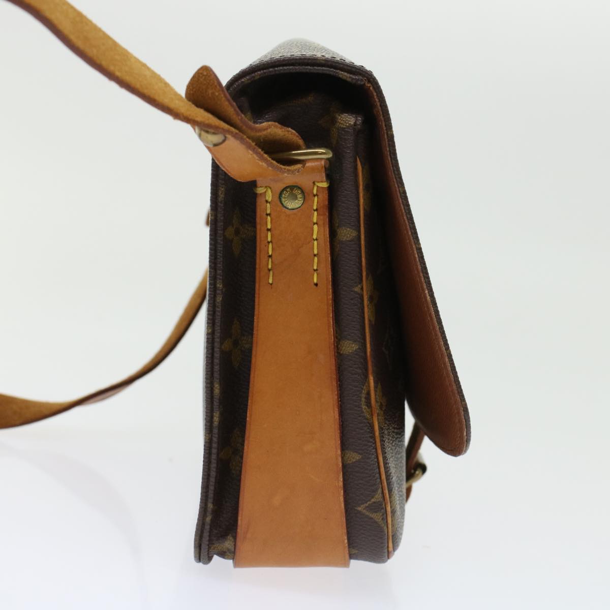LOUIS VUITTON Monogram Cartouchiere MM Shoulder Bag M51253 LV ar9650B