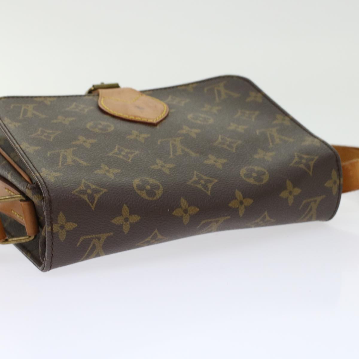 LOUIS VUITTON Monogram Cartouchiere MM Shoulder Bag M51253 LV ar9650B