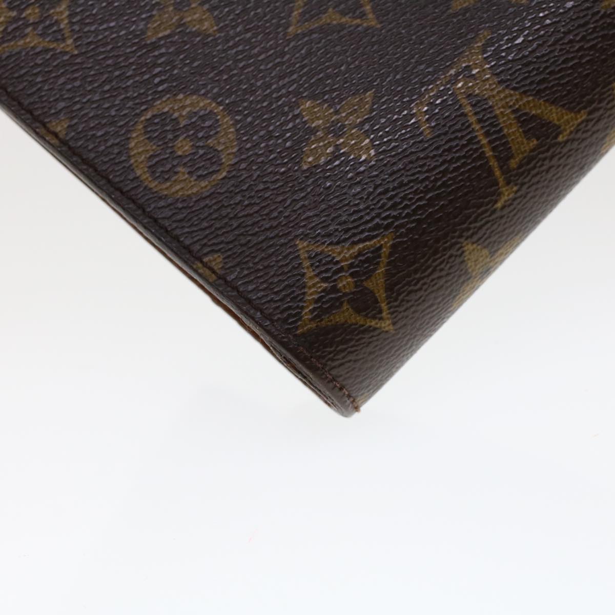 LOUIS VUITTON Monogram Porte Envelope Clutch Bag M51801 LV ar9655B