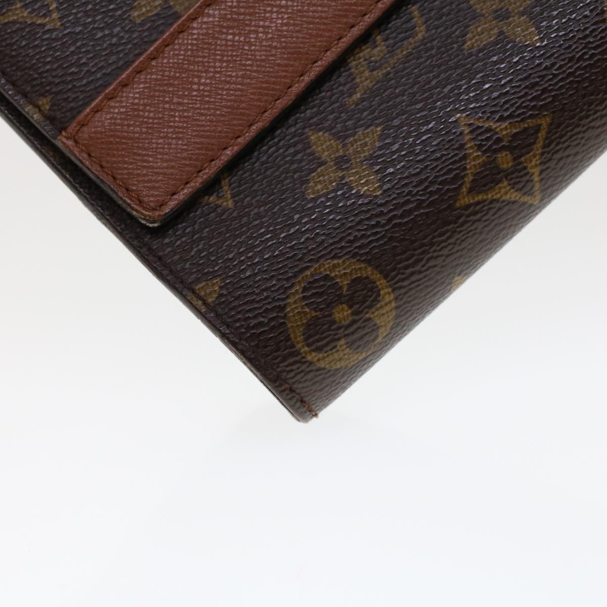 LOUIS VUITTON Monogram Porte Envelope Clutch Bag M51801 LV ar9655B