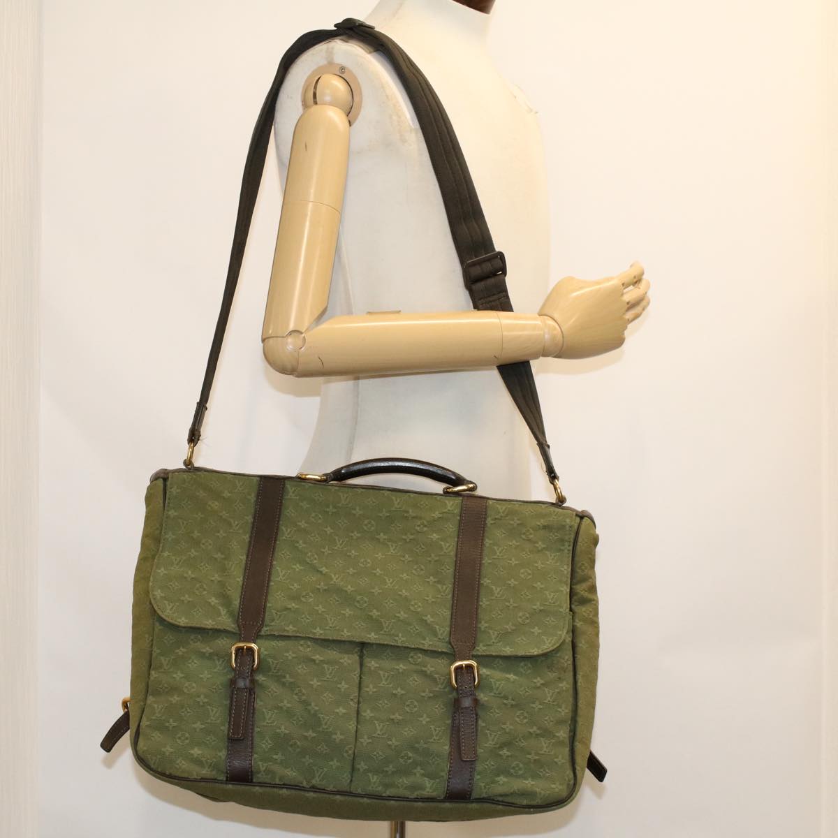 LOUIS VUITTON Monogram Mini Dunes Hand Bag 2way TST Khaki M42312 LV ar9659B