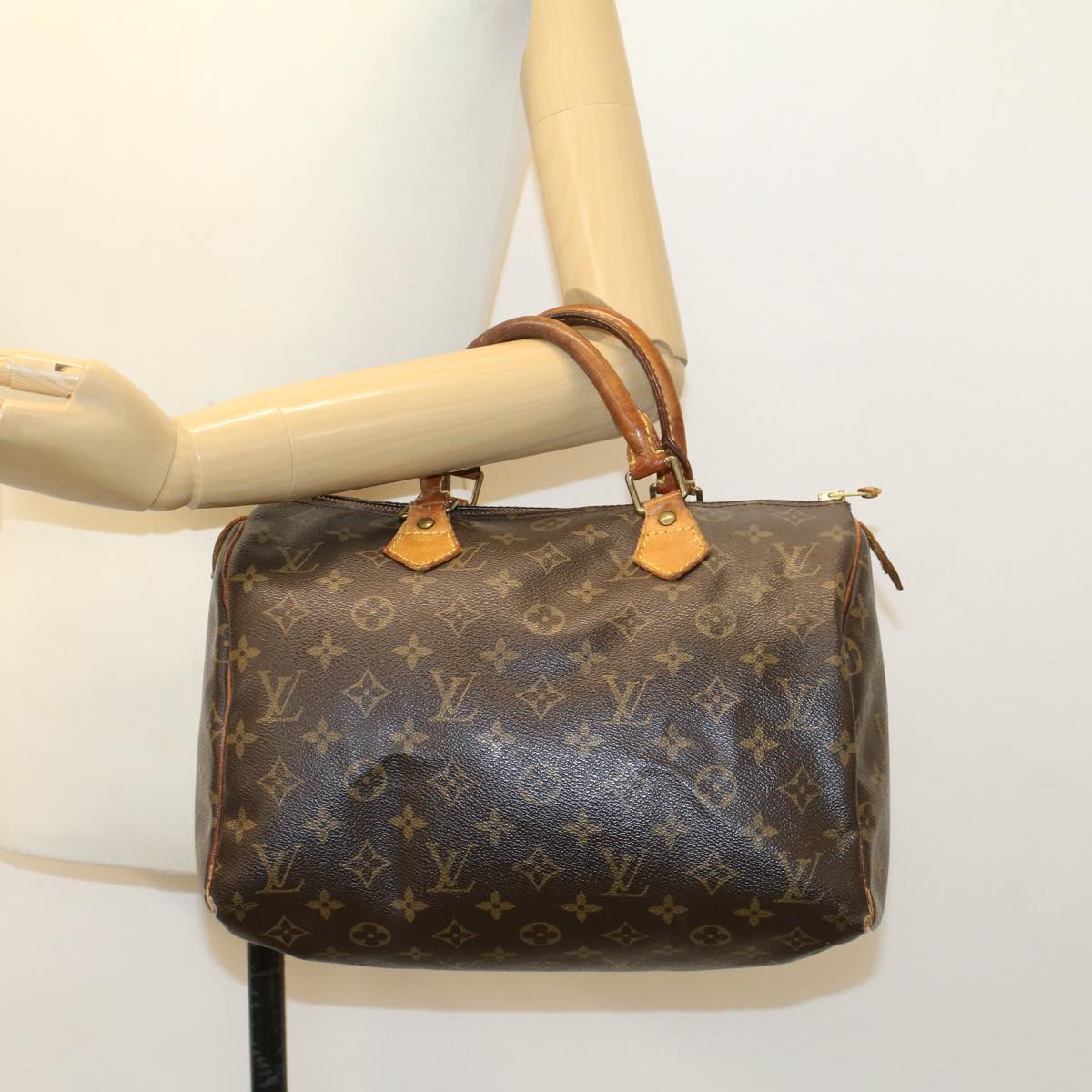 LOUIS VUITTON Monogram Speedy 30 Hand Bag M41526 LV ar9661B