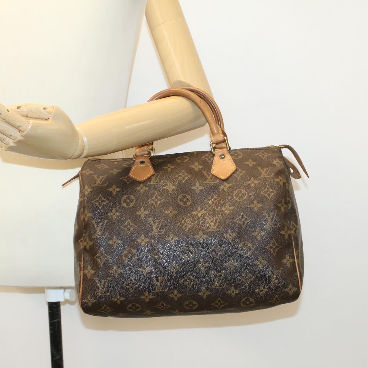 LOUIS VUITTON Monogram Speedy 30 Hand Bag M41526 LV ar9663B