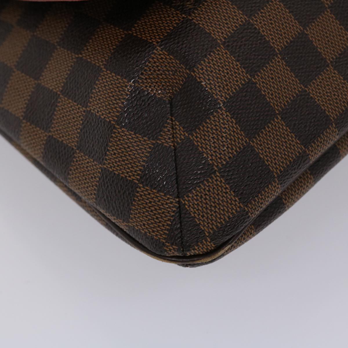 LOUIS VUITTON Damier Ebene Musette Shoulder Bag N51302 LV ar9711B