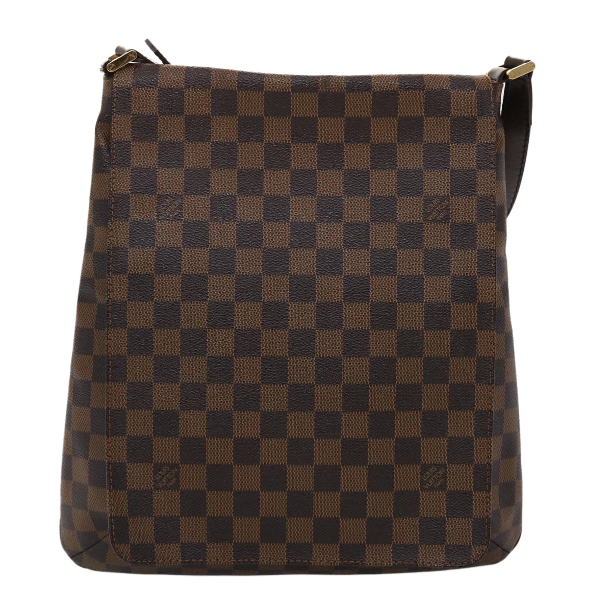 LOUIS VUITTON Damier Ebene Musette Shoulder Bag N51302 LV ar9711B