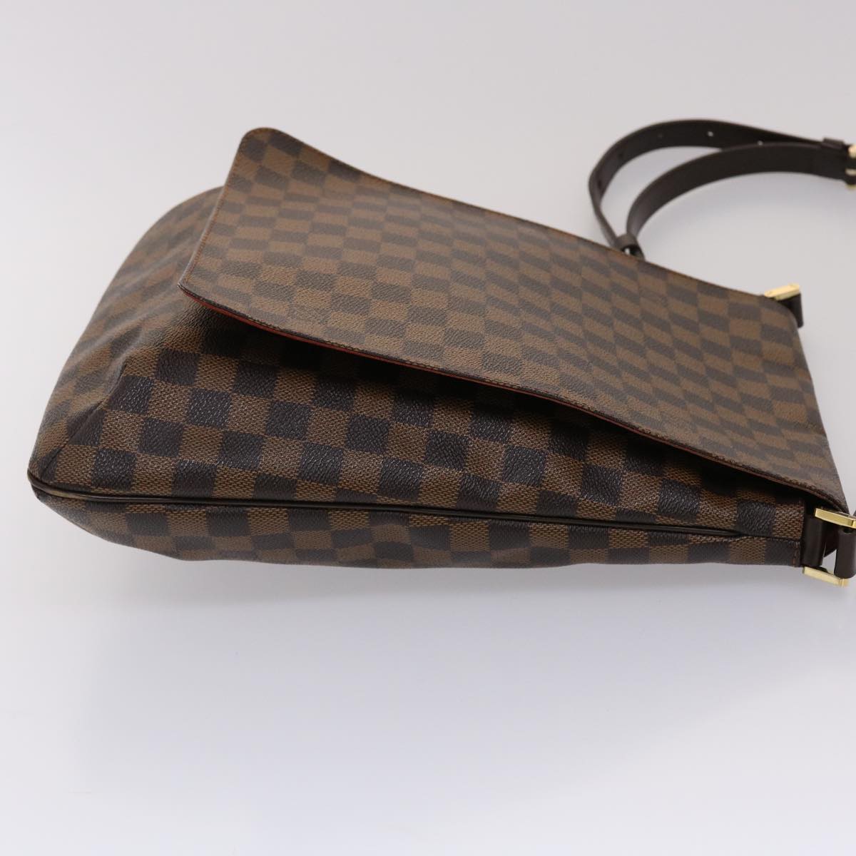 LOUIS VUITTON Damier Ebene Musette Shoulder Bag N51302 LV ar9711B