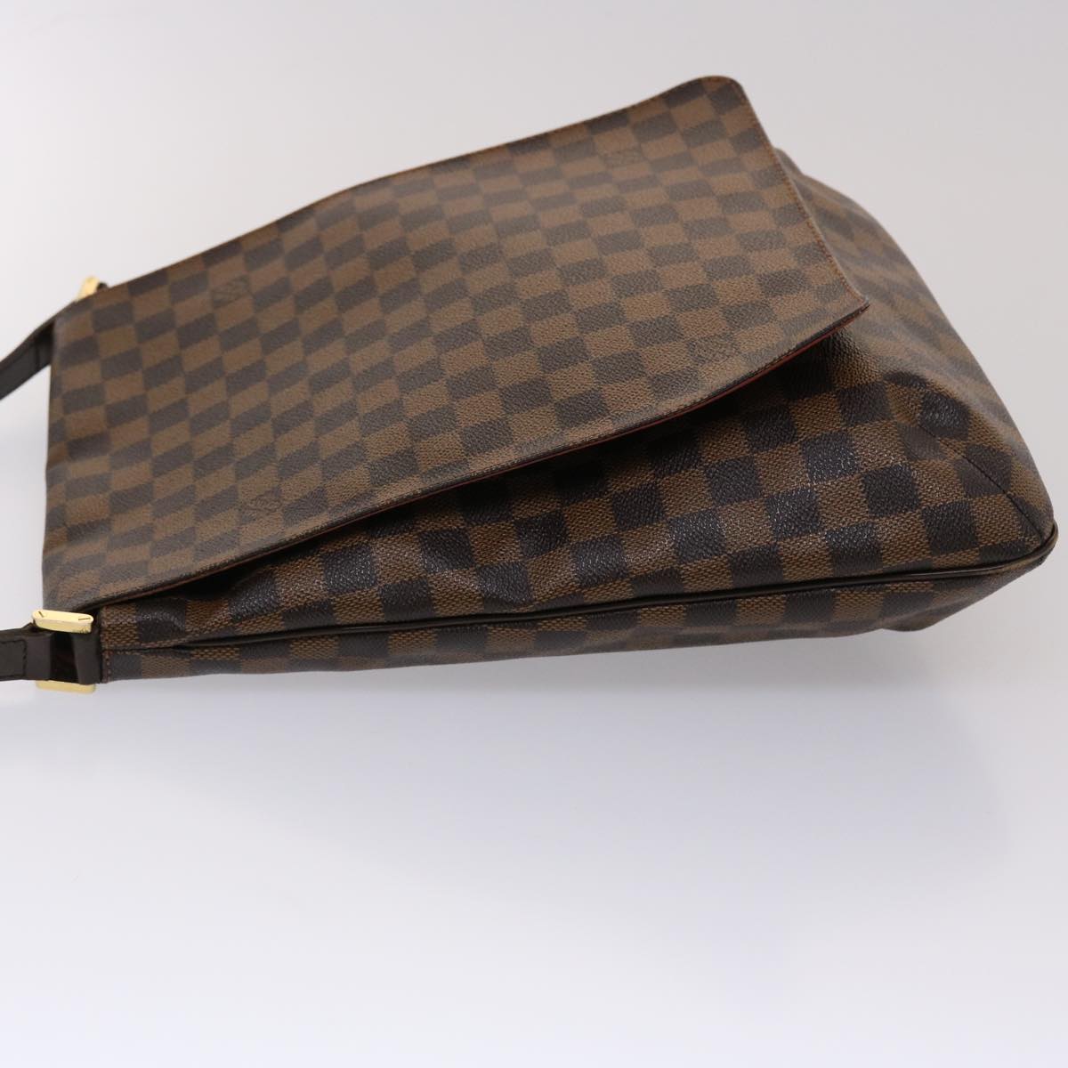 LOUIS VUITTON Damier Ebene Musette Shoulder Bag N51302 LV ar9711B