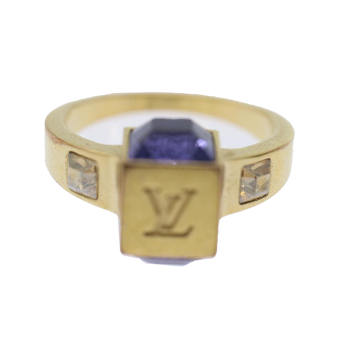 LOUIS VUITTON Berg Gamble Ring M Gold M65098 LV ar9717B