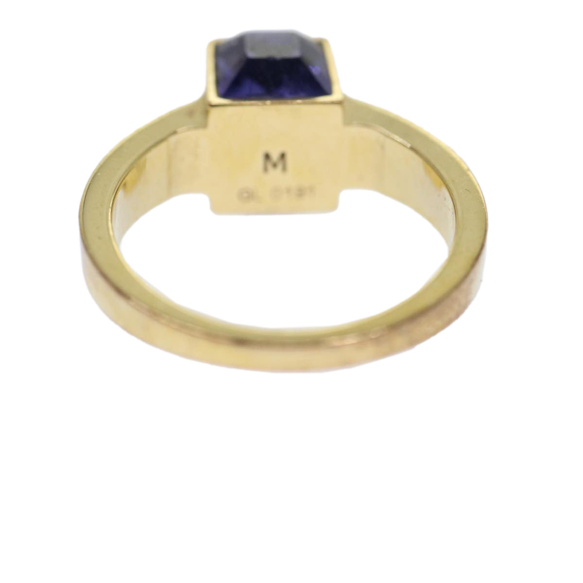 LOUIS VUITTON Berg Gamble Ring M Gold M65098 LV ar9717B