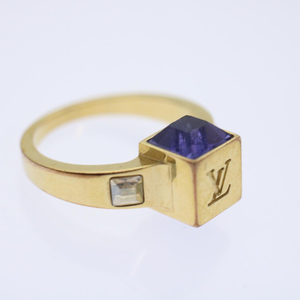 LOUIS VUITTON Berg Gamble Ring M Gold M65098 LV ar9717B