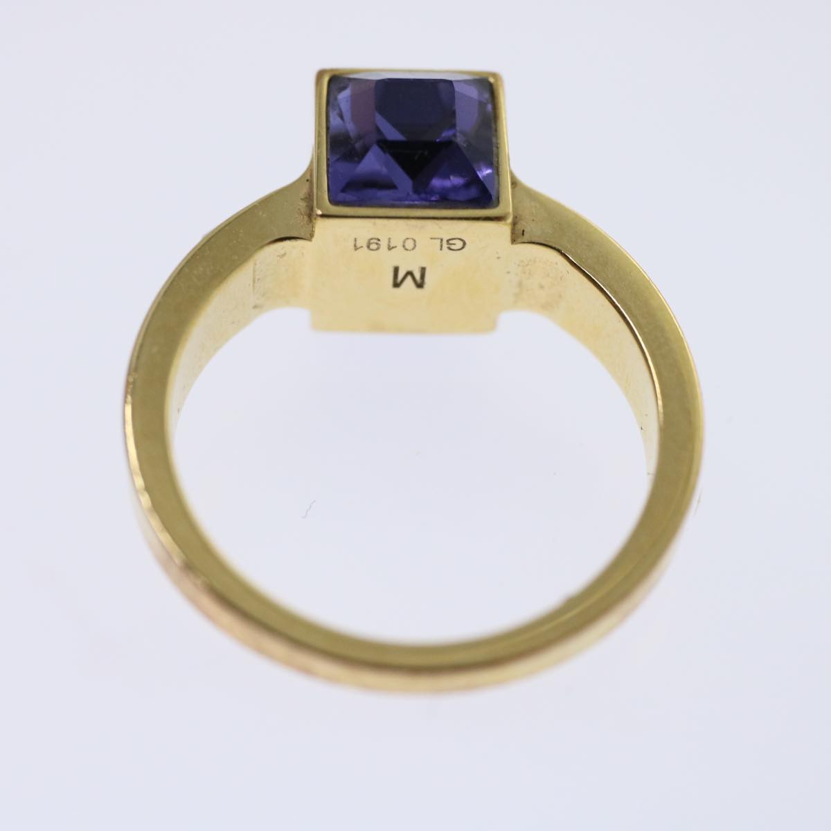 LOUIS VUITTON Berg Gamble Ring M Gold M65098 LV ar9717B